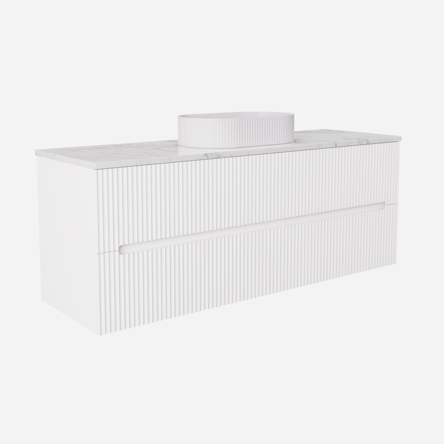 Cabarita Morden Wall Hung PVC Cabinet Matte White