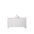 Crete Modern Free Standing Vanity Matte White