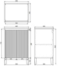 Crete Modern Free Standing Vanity Matte White