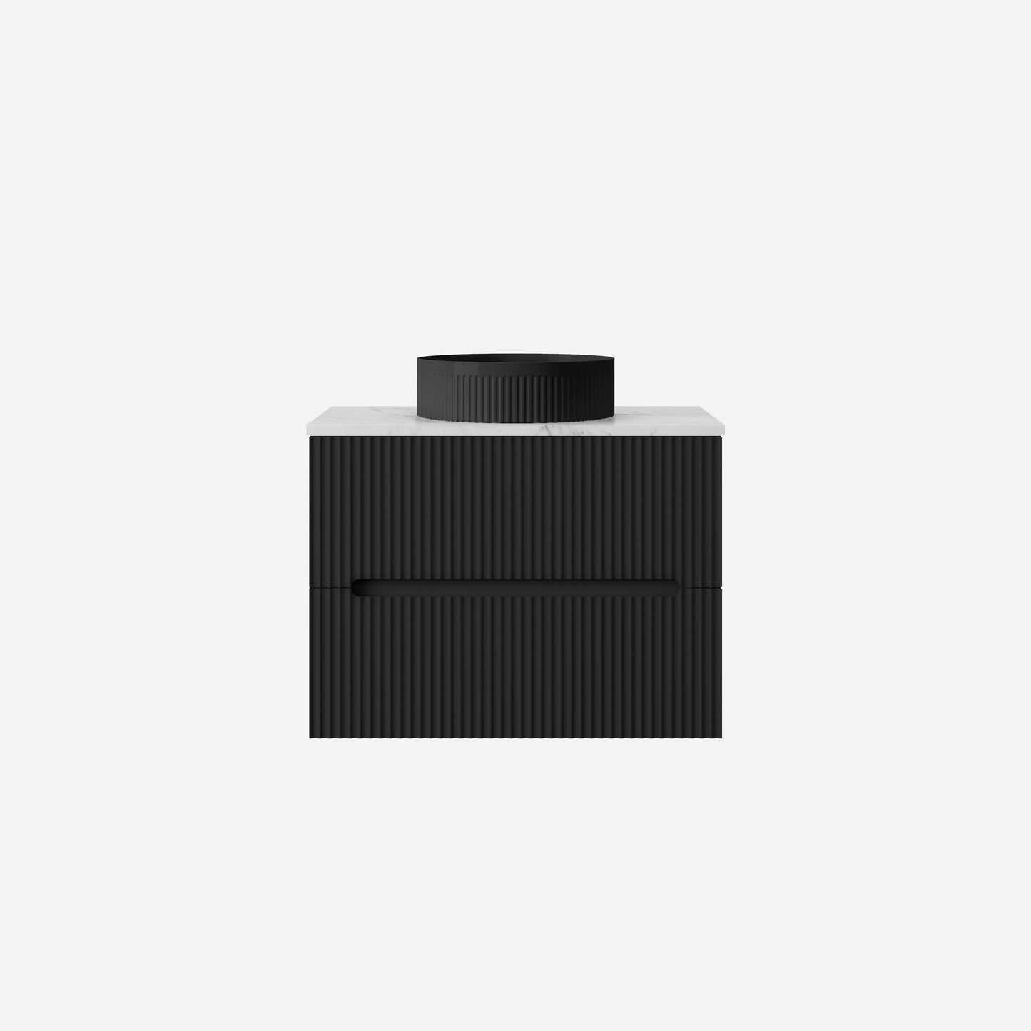 Cabarita Morden Wall Hung PVC Cabinet Matte Black