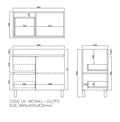 Camden Modern Free Standing Cabinet LK-MC94LL-CO