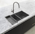 LAVELLO KITCHEN SINK COLANDER GUNMETAL BLACK