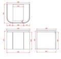 Devito Modern Wall Hung Vanity PVC Cabinet LK-MD600W-MW