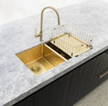 Meir Dish Rack - PVD - Brushed Bronze Gold