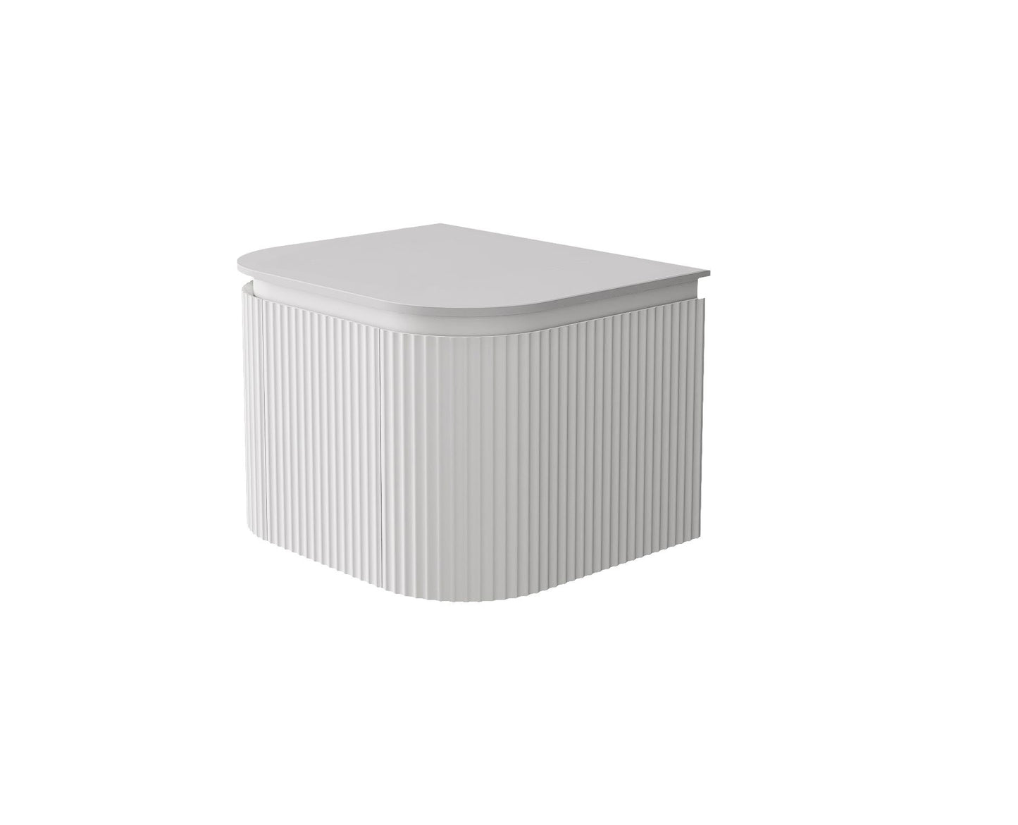 Estella Modern Wall Hung Vanity PVC Cabinet Matte White