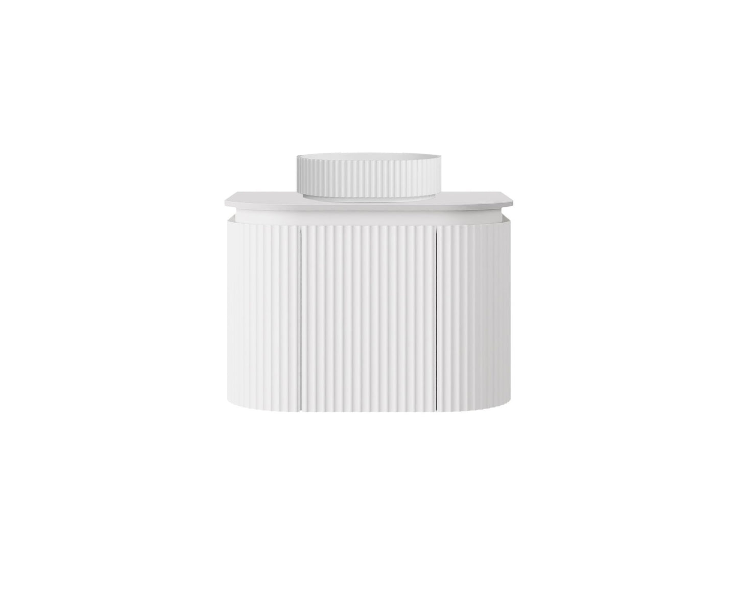 Estella Modern Wall Hung Vanity PVC Cabinet Matte White