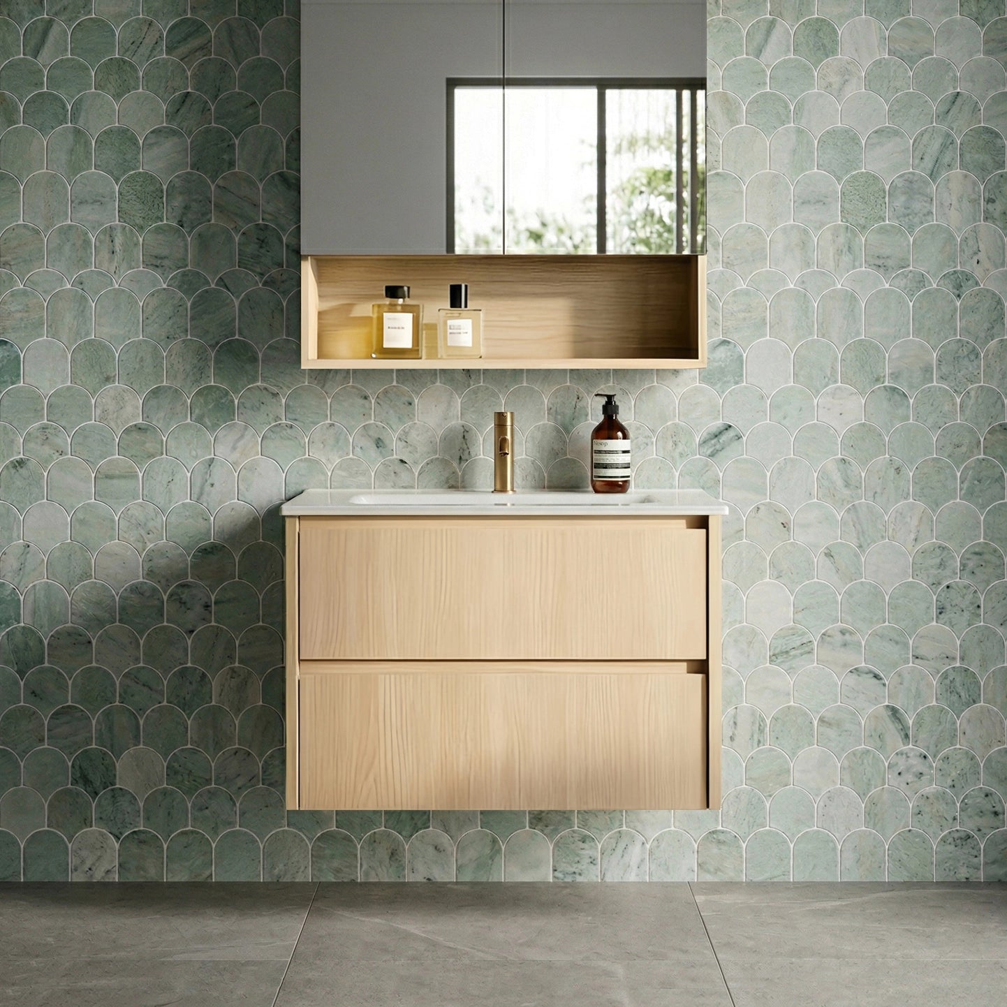 Gladstone Modern Wall Hung Plywood Cabinet LK-MG600W-SO