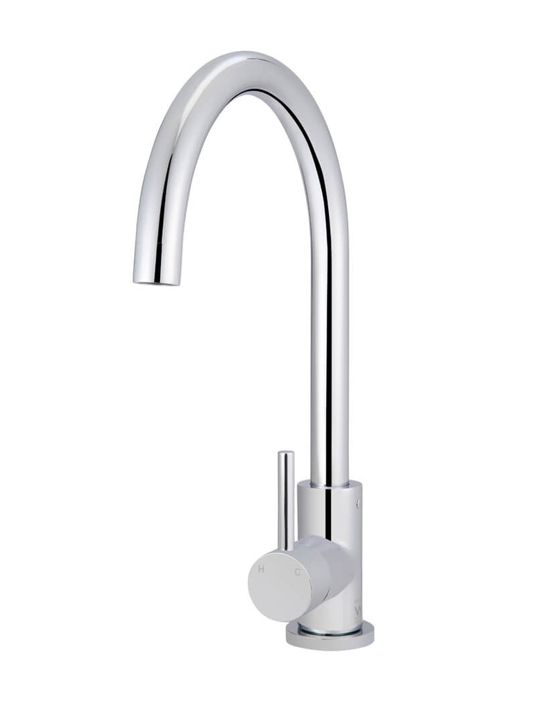 ROUND GOOSENECK KITCHEN MIXER TAP