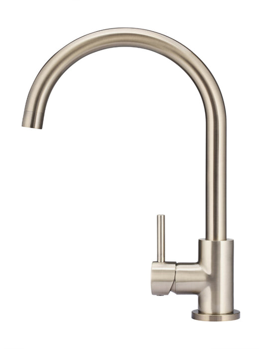ROUND GOOSENECK KITCHEN MIXER TAP