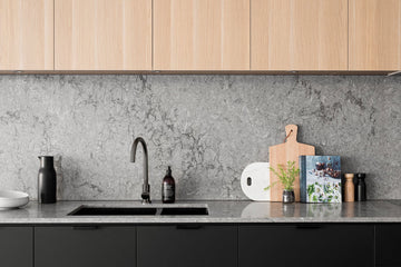 Round Gooseneck Kitchen Mixer Tap — Shadow Gunmetal