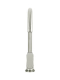 ROUND GOOSENECK KITCHEN MIXER TAP WITH PADDLE HANDLE