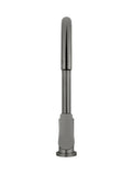 ROUND GOOSENECK KITCHEN MIXER TAP WITH PADDLE HANDLE