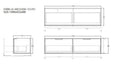 Kliff Fluted Wood Grain Vanities Prime Oak LK-MK1500W-PO