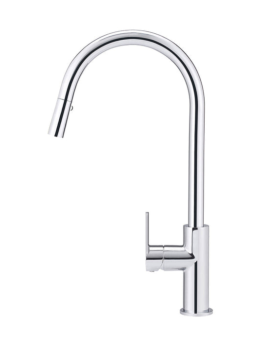 ROUND PADDLE PICCOLA PULL OUT KITCHEN MIXER TAP
