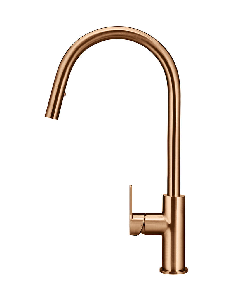 ROUND PADDLE PICCOLA PULL OUT KITCHEN MIXER TAP