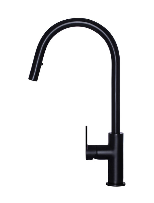ROUND PADDLE PICCOLA PULL OUT KITCHEN MIXER TAP