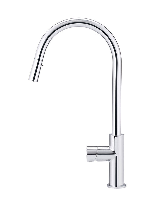ROUND PINLESS PICCOLA PULL OUT KITCHEN MIXER TAP