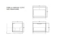 Kliff Fluted Wood Grain Vanities Prime Oak LK-MK600W-PO