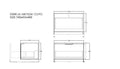 Kliff Fluted Wood Grain Vanities Coastal Oak LK-MK750W-CO