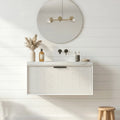 Kliff Modern Wall Hung PVC Cabinet Matte White