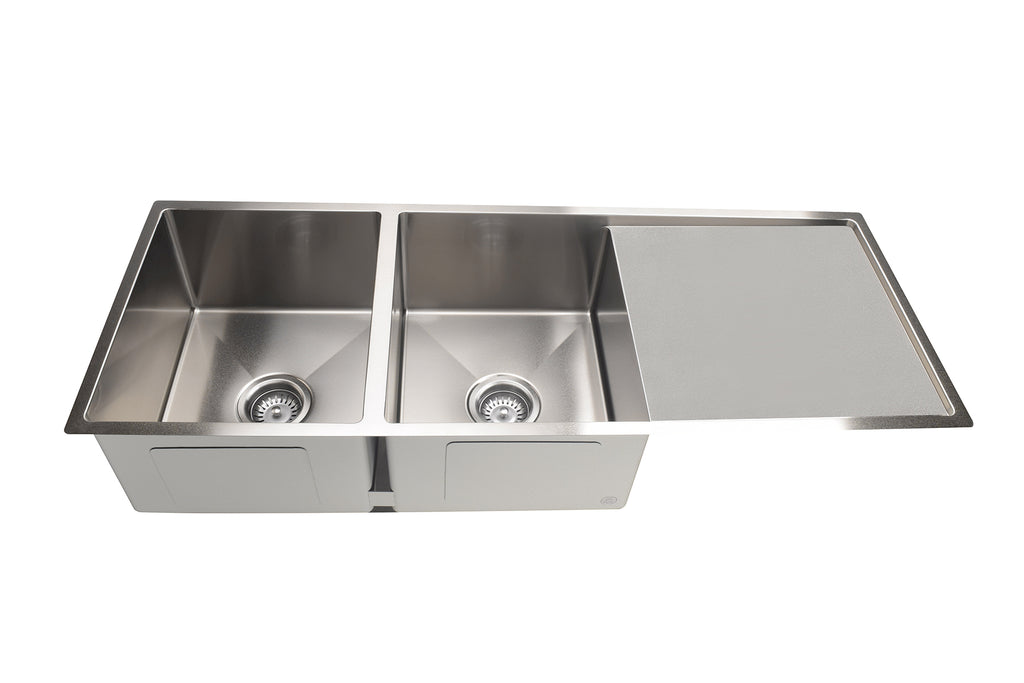 LAVELLO KITCHEN SINK - DOUBLE BOWL & DRAINBOARD 1160 X 440