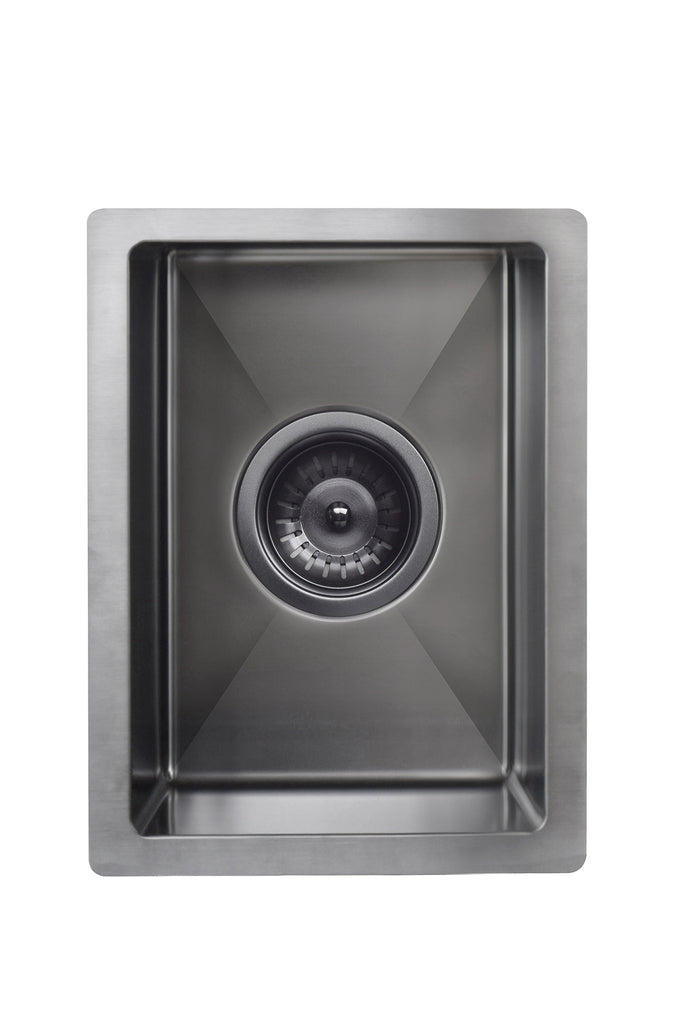 LAVELLO BAR SINK - SINGLE BOWL 382 X 272 GUNMETAL BLACK