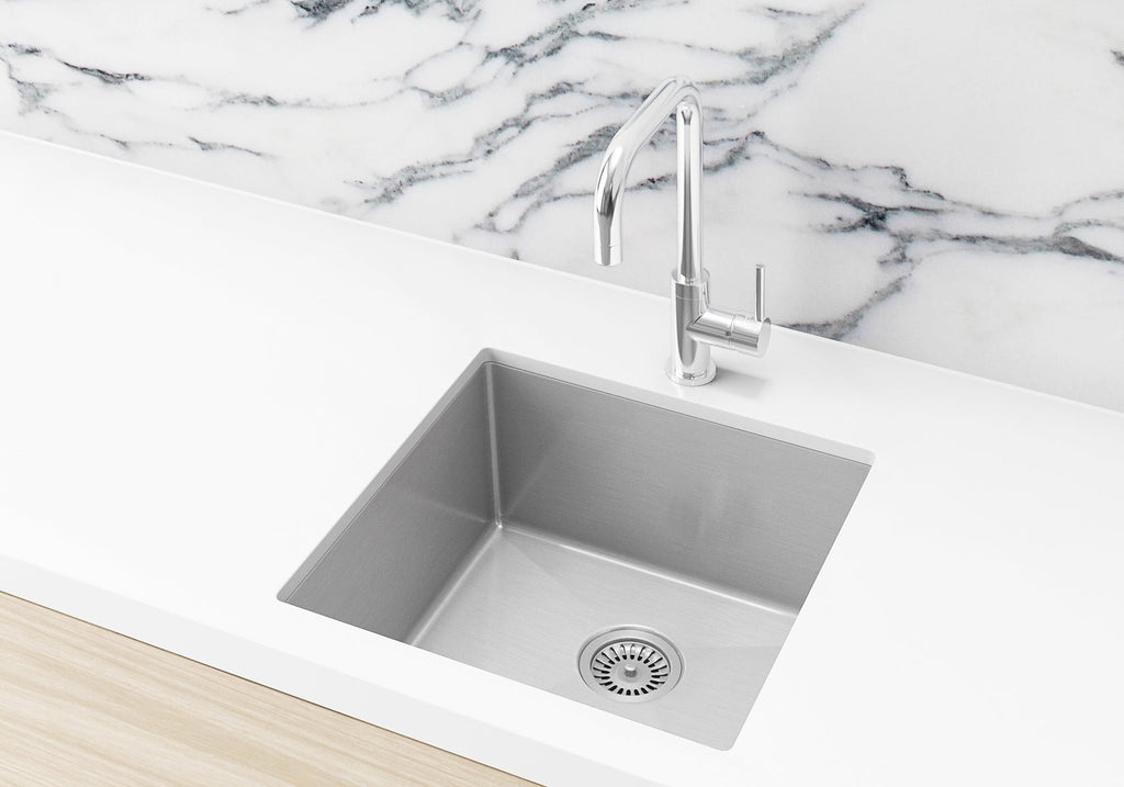 Lavello Kitchen Sink - Single Bowl 450 X 450 - PVD Brushed Nickel — Stainless Steel