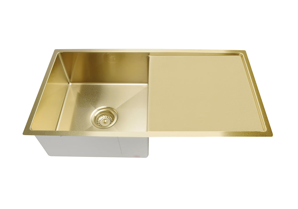 LAVELLO KITCHEN SINK - SINGLE BOWL & DRAINBOARD 840 X 440