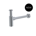 Round bottle trap for 32mm basin waste - Polished Chrome