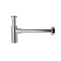 Round bottle trap for 32mm basin waste - Polished Chrome