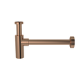Round bottle trap for 32mm basin waste - PVD Lustre Bronze