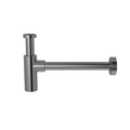 Round bottle trap for 32mm basin waste - PVD Shadow Gunmetal