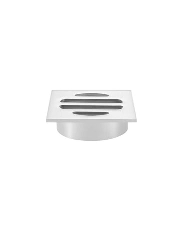 Square Floor Grate Shower Drain 50MM Outlet — Polished Chrome, Chrome, Floor Wastes & Drains