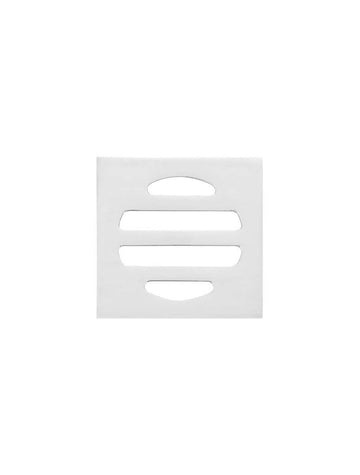 Square Floor Grate Shower Drain 50MM Outlet — Polished Chrome, Chrome, Floor Wastes & Drains