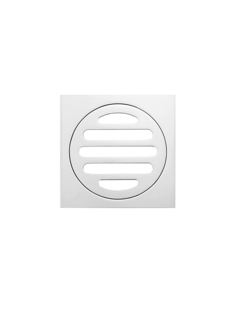 Square Floor Grate Shower Drain 80MM Outlet — Polished Chrome, Chrome, Floor Wastes & Drains