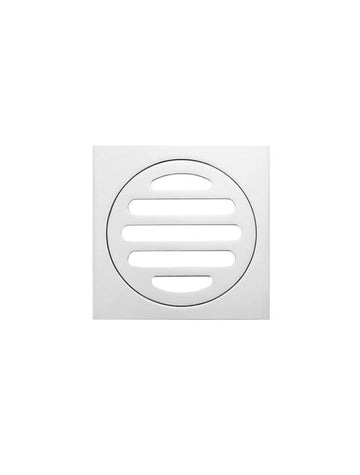 Square Floor Grate Shower Drain 80MM Outlet — Polished Chrome, Chrome, Floor Wastes & Drains