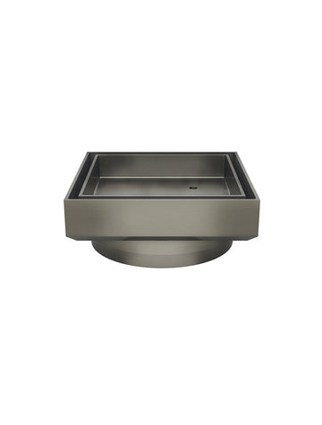 Meir Shower Waste with Tile Insert — Shadow Gunmetal, Gunmetal, Floor Wastes & Drains