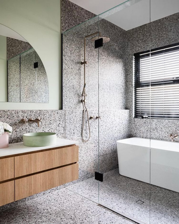 Meir Shower Waste with Tile Insert — PVD Brushed Nickel, Brushed Nickel, Floor Wastes & Drains