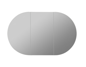 Allison Pill Shaving Cabinets 1200x750x150 LK-MAPLSV1275 — Matte Black, Pill Shape Mirrors