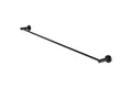 Meir Round Single Towel Rail - Matte Black