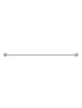 Meir Round Single Towel Rail - Polished Chrome