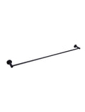 Meir Round Single Towel Rail - Matte Black