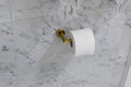 Meir Round Toilet Roll Holder - Tiger Bronze
