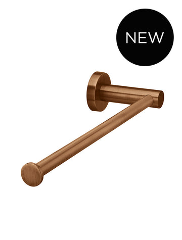 Meir Round Guest Towel Rail — PVD Lustre Bronze, Bronze, Hand Towel Rails
