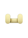 Meir Curvaé Double Robe Hook - PVD Tiger Bronze