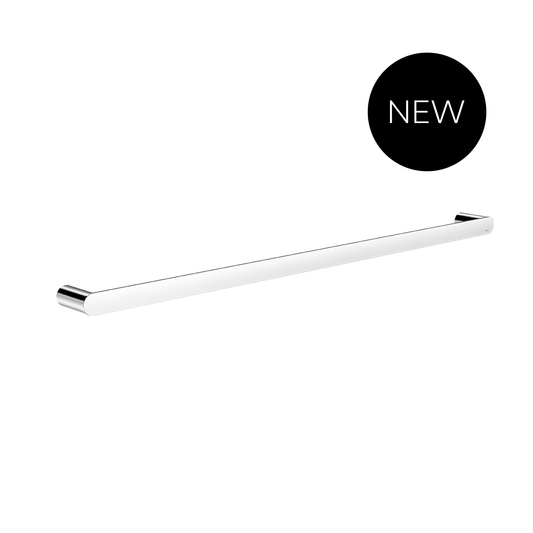 Curvae Single Towel Rail 800mm - Chrome
