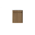 Mini Ravia Fluted Wall Hung Harvest Oak Cabinet