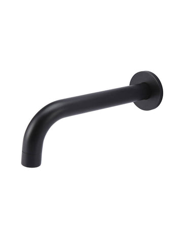 Meir Universal Round Curved Spout — Matte Black, Basin & Bath Spouts