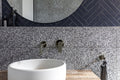 ROUND WALL MIXER PADDLE HANDLE TRIM KIT (IN-WALL BODY NOT INCLUDED)
