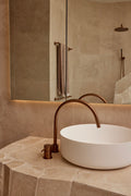Meir Round Deck Mounted Mixer - PVD Lustre Bronze